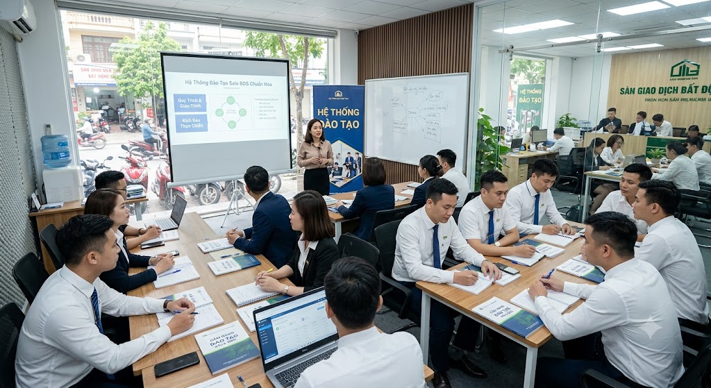 Ảnh 1: hệ thống đào tạo sale bất động sản là gì