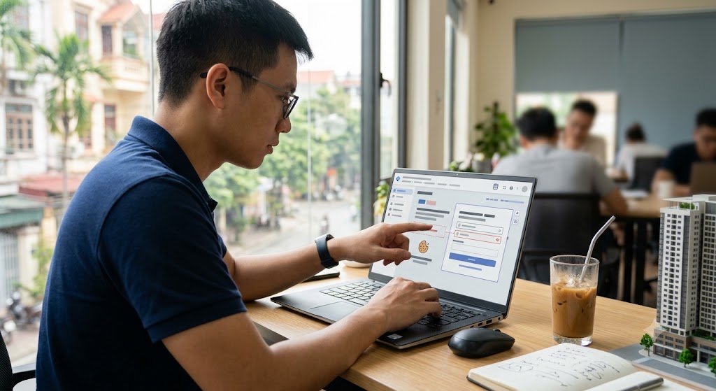 CRM BĐS Tích Hợp Phân Tích Google Analytics: Giải Pháp Tối Ưu Ngân Sách & Chuyển Đổi Bất Động Sản 6 Ảnh 3: hướng dẫn các bước tích hợp ga4 với crm bất động sản