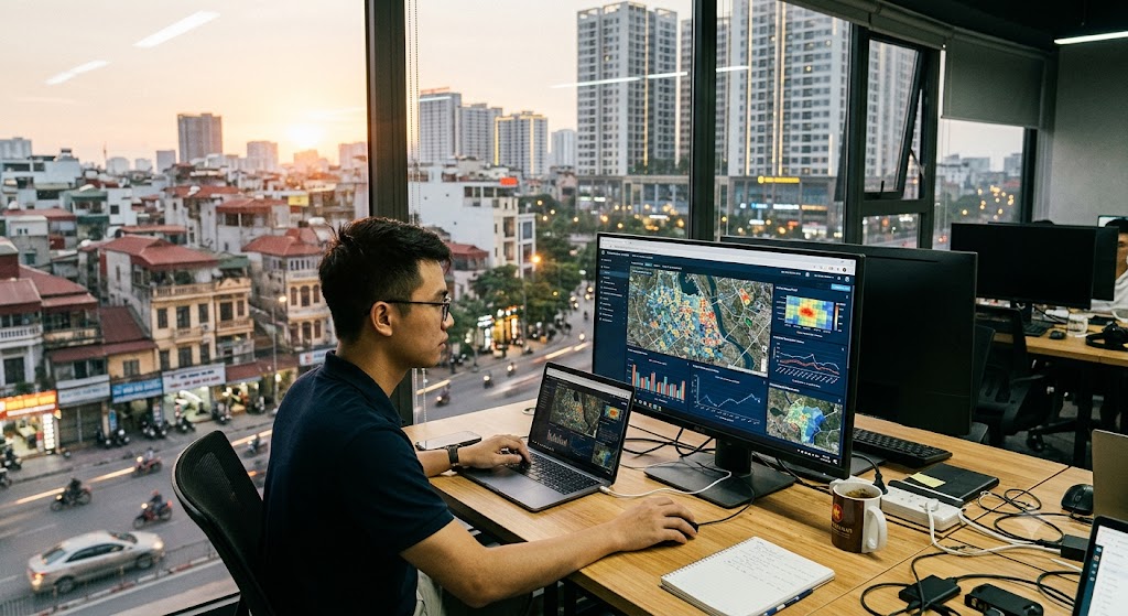 Ảnh 1: khái niệm big data bất động sản và mô hình 5v