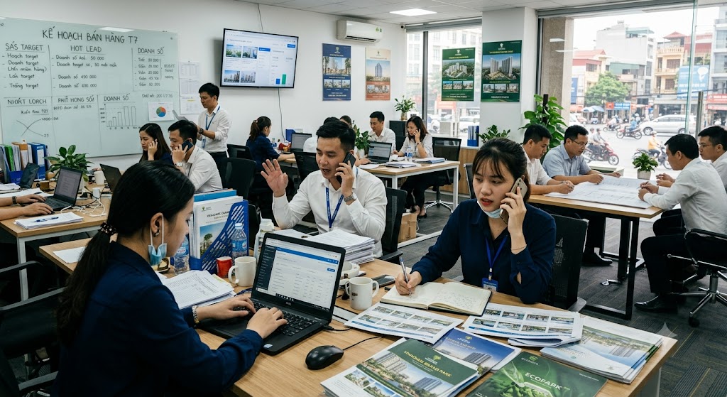 Ảnh 1: lập mô hình & cơ cấu đội ngũ sale bđs phù hợp