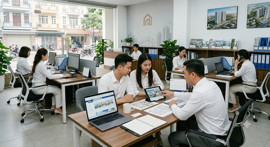 Ảnh 1: mô hình vận hành sàn bất động sản là gì