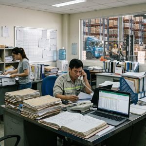 Ảnh 1: những thách thức khi quản lý kho xưởng cho thuê theo phương pháp truyền thống
