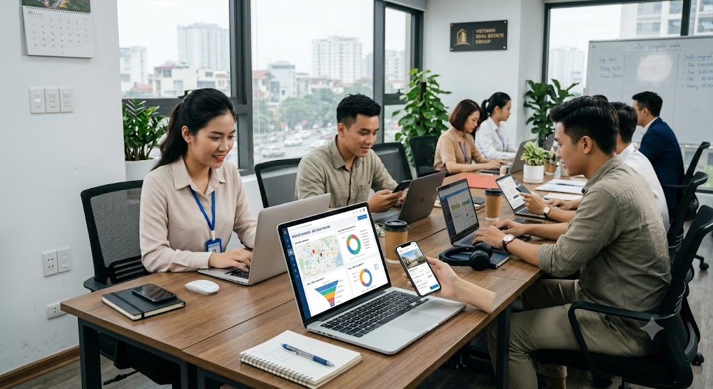 Ảnh 1: phần mềm quản lý sale bất động sản online là gì