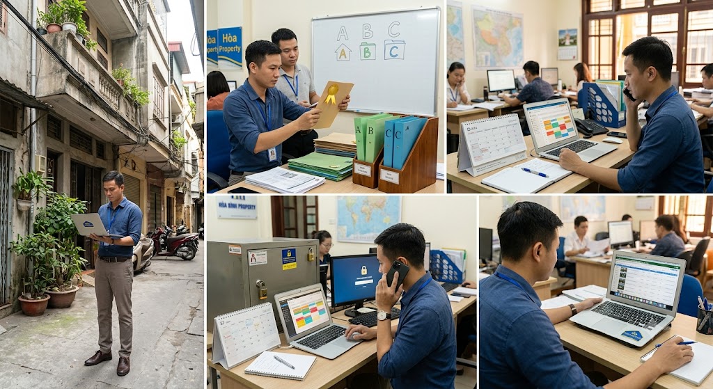 Ảnh 3: quy trình 5 bước quản lý danh sách chủ nhà thổ cư hiệu quả