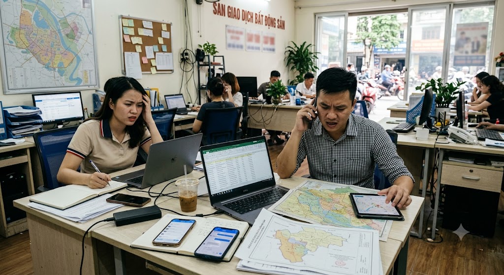 Ảnh 1: thực trạng quản lý & tư vấn bất động sản hiện nay