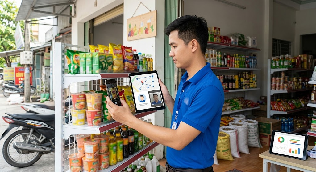 Ảnh 3: tính năng cốt lõi của phần mềm crm định vị gps