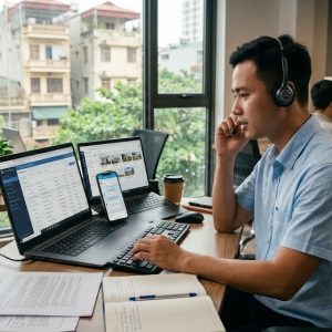 Ảnh 3: top 4 nhóm công cụ không thể thiếu cho sàn bđs làm việc từ xa