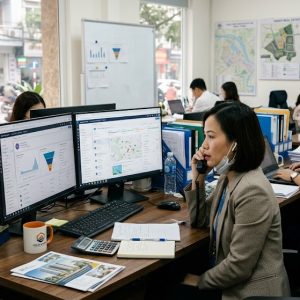 Ảnh 1: bảng tổng hợp các chỉ số đo lường hiệu quả doanh thu từ crm bđs