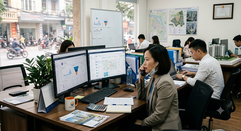 Ảnh 1: bảng tổng hợp các chỉ số đo lường hiệu quả doanh thu từ crm bđs