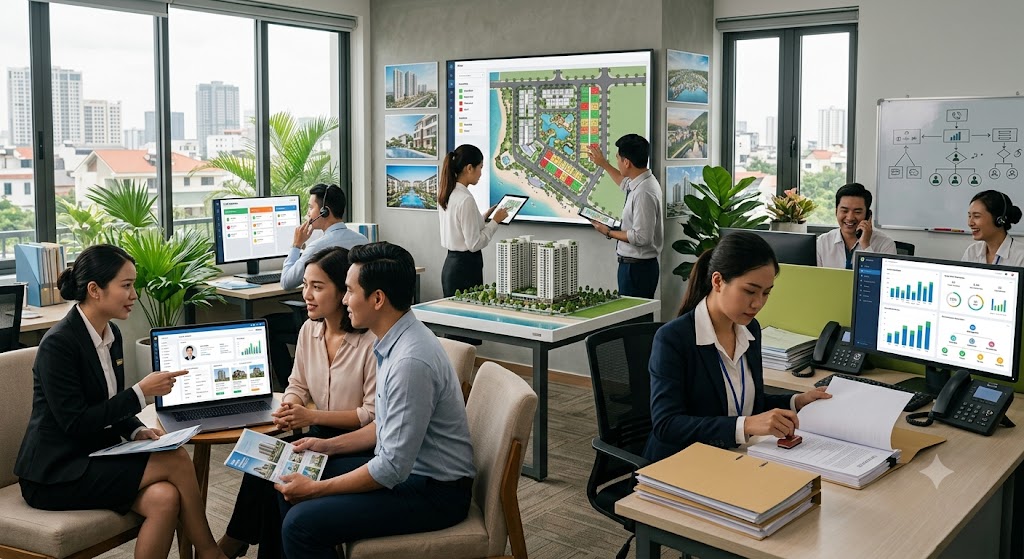 Ảnh 2: bên trong crm bđs