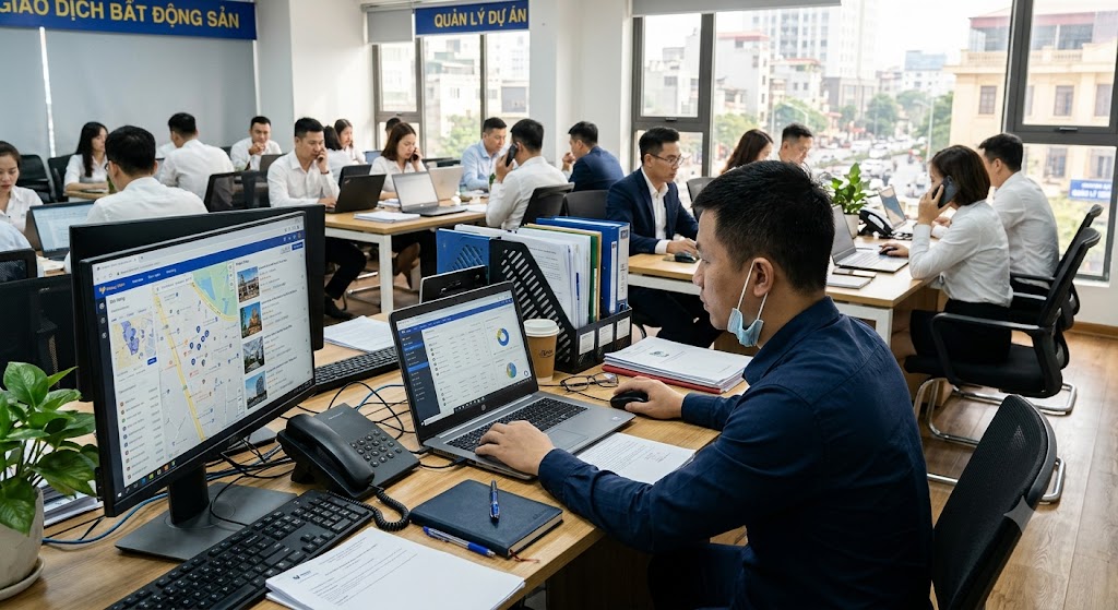Ảnh 2: các tính năng cốt lõi cần có ở phần mềm cho admin sàn giao dịch bđs