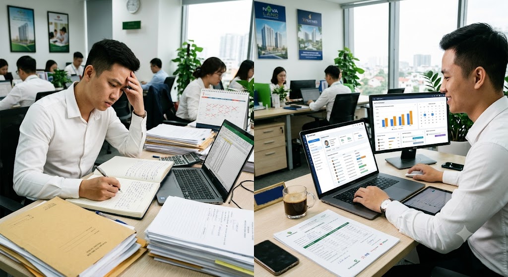 Ảnh 2: các tính năng cốt lõi của crm hỗ trợ nhân viên tư vấn tín dụng bđs