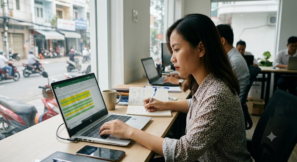 Ảnh 2: các trường thông tin quan trọng cần có trong file excel bđs