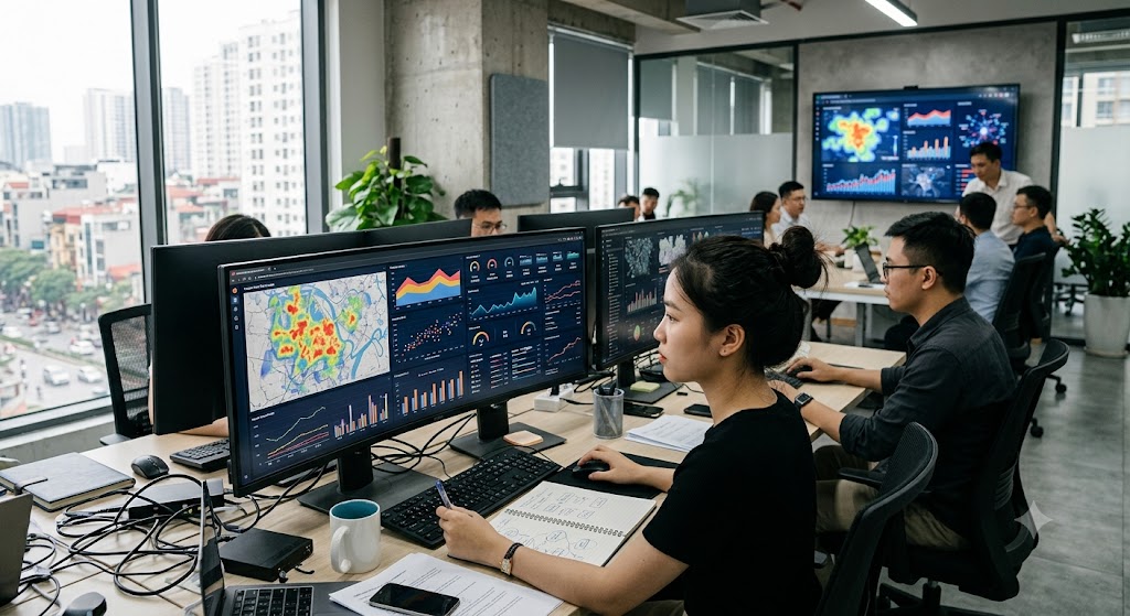 Ảnh 3: cách thức hoạt động của mô hình định giá nhà đất bằng big data