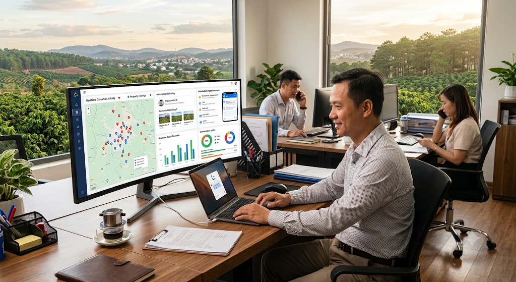 Ảnh 2: crm nhà đất mang lại lợi ích đột phá gì cho các sàn bđs tây nguyên