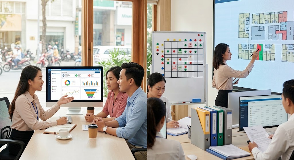 Ảnh 1: hiểu đúng bản chất crm và quản lý sàn là gì