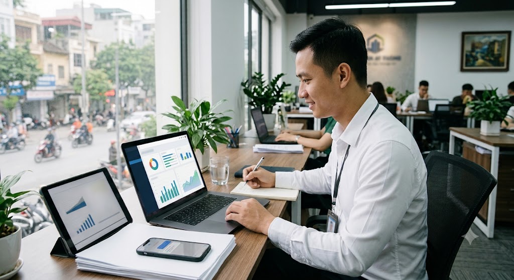 Ảnh 3: lợi ích thực tế crm mang lại cho chuyên viên tín dụng bđs