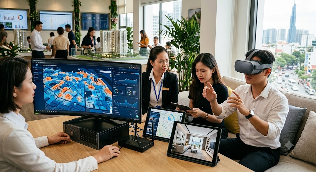 Ảnh 3: những công nghệ lõi vận hành sàn giao dịch bất động sản trực tuyến