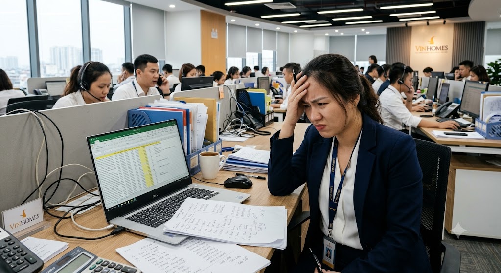 Ảnh 2: phần mềm cho trưởng nhóm telesale bđs