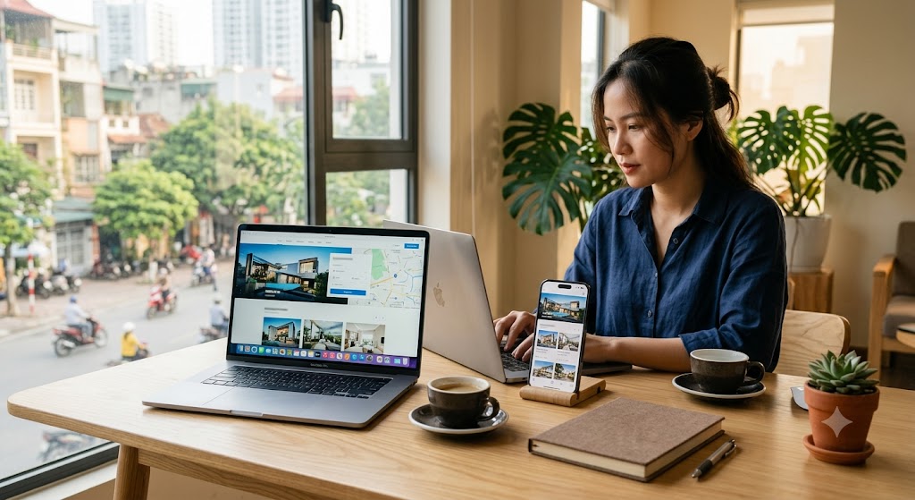 Ảnh 3: quy trình 5 bước tạo landing page bđs cho người không biết code