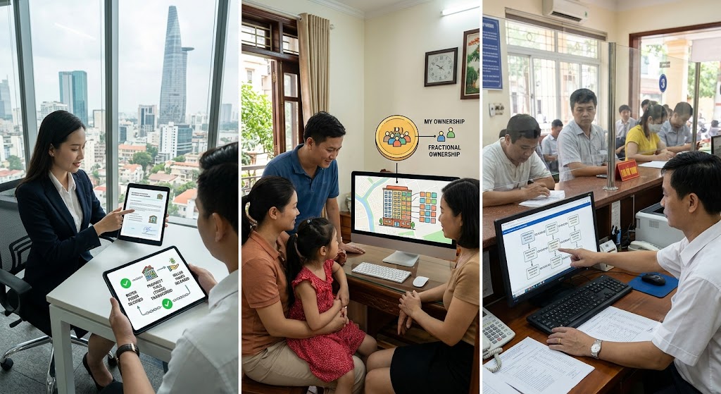 Ảnh 3: quy trình một giao dịch bđs được thực hiện qua blockchain