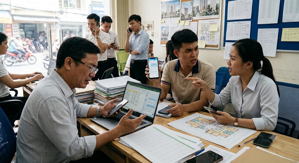 Ảnh 1: tại sao môi giới nhà đất bận rộn bắt buộc phải dùng ứng dụng công nghệ