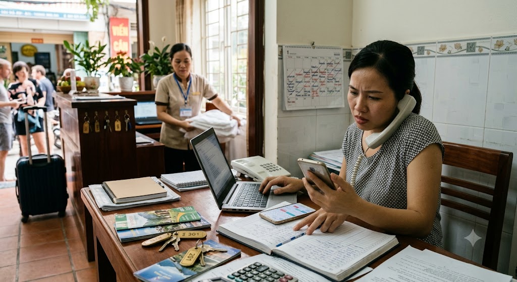 Ảnh 1: thách thức lớn khi vận hành chuỗi homestay nhiều cơ sở