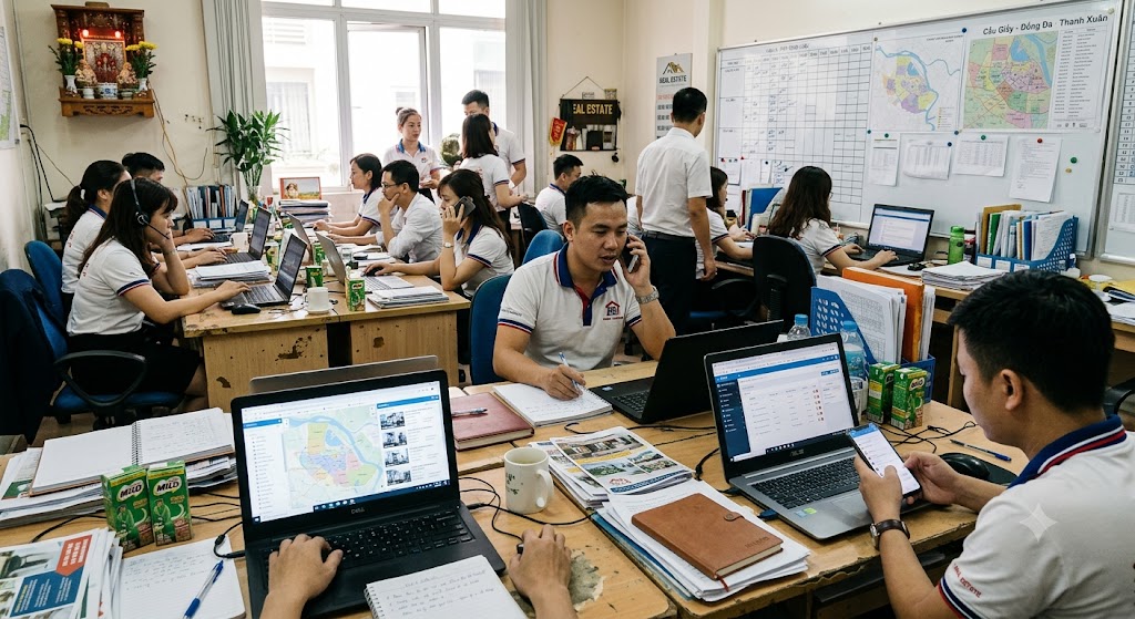 Ảnh 1: thực trạng & bài toán quản lý tại các sàn bđs thổ cư hà nội